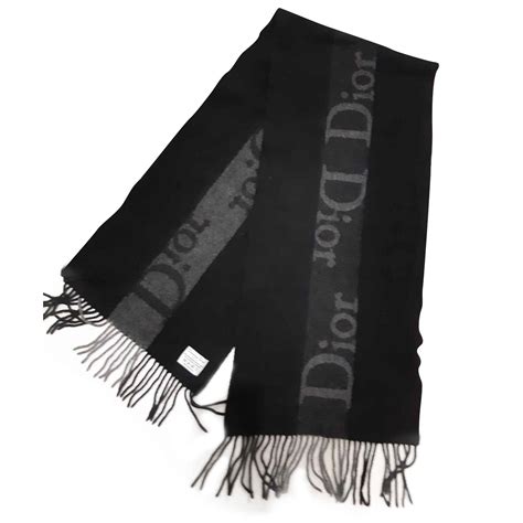 christian dior black scarf